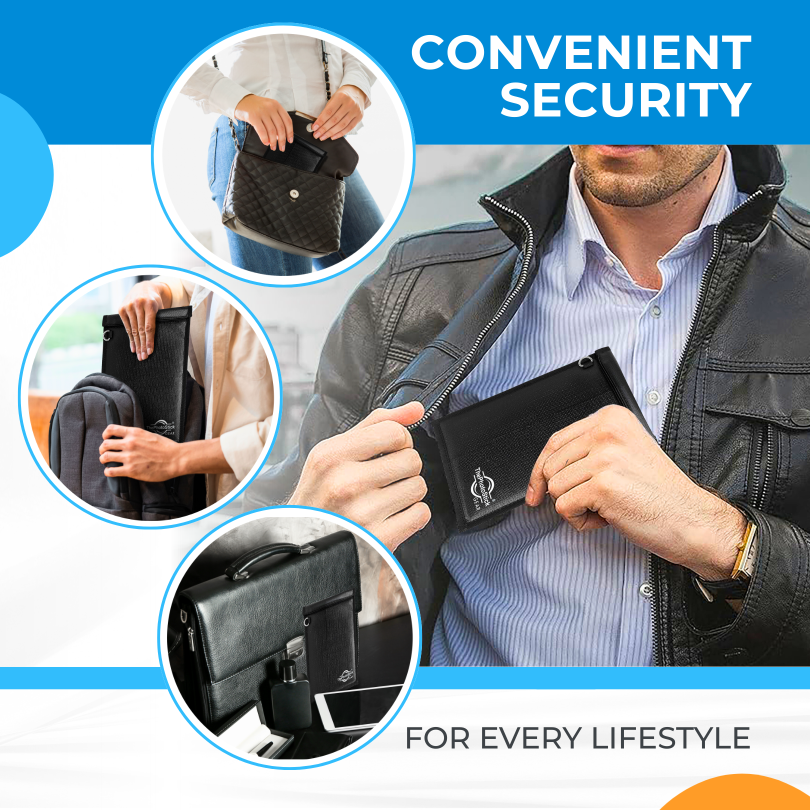 ThePhotoStick KeepSafe Pouch features