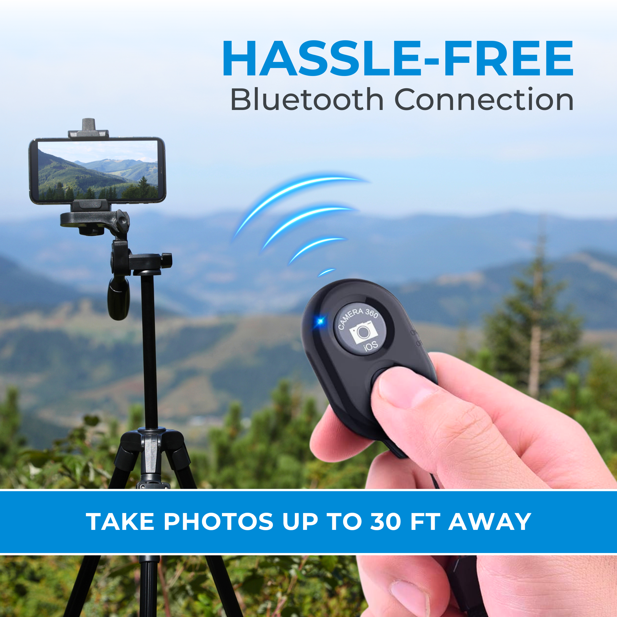 ThePhotoStick Quick Click Remote features