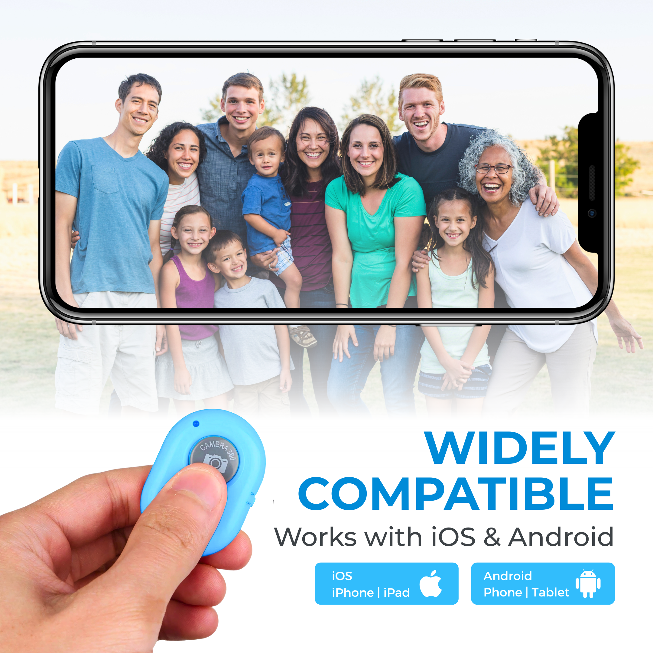 ThePhotoStick Quick Click Remote features