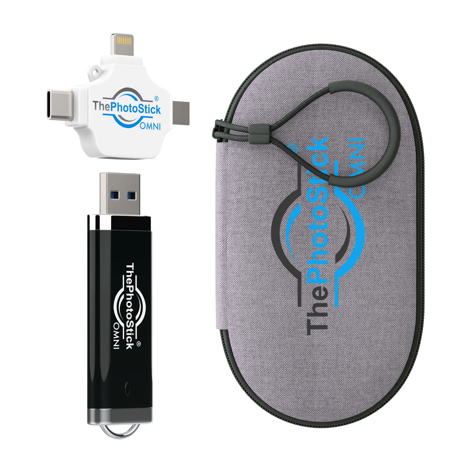 ThePhotoStick Omni 128GB with Protective Case