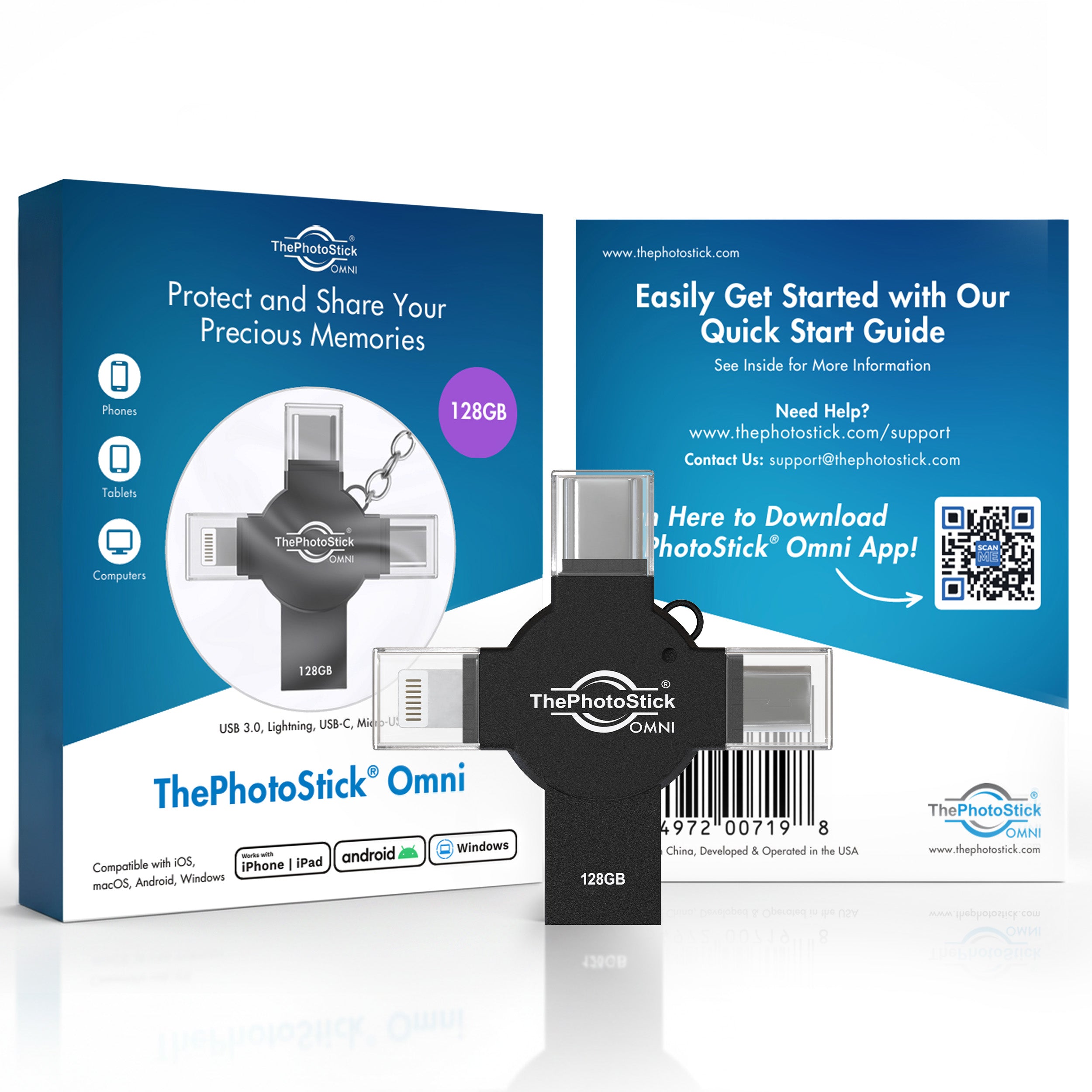 ThePhotoStick Omni X in packaging