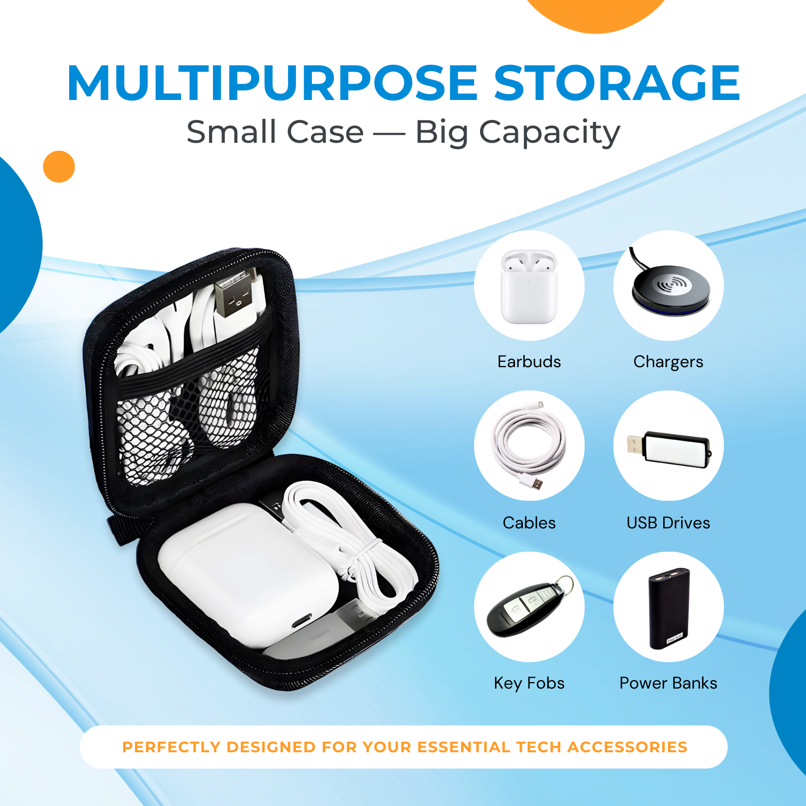 ThePhotoStick Omni Travel Tech Case features