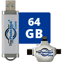 64GB - ThePhotoStick® Omni