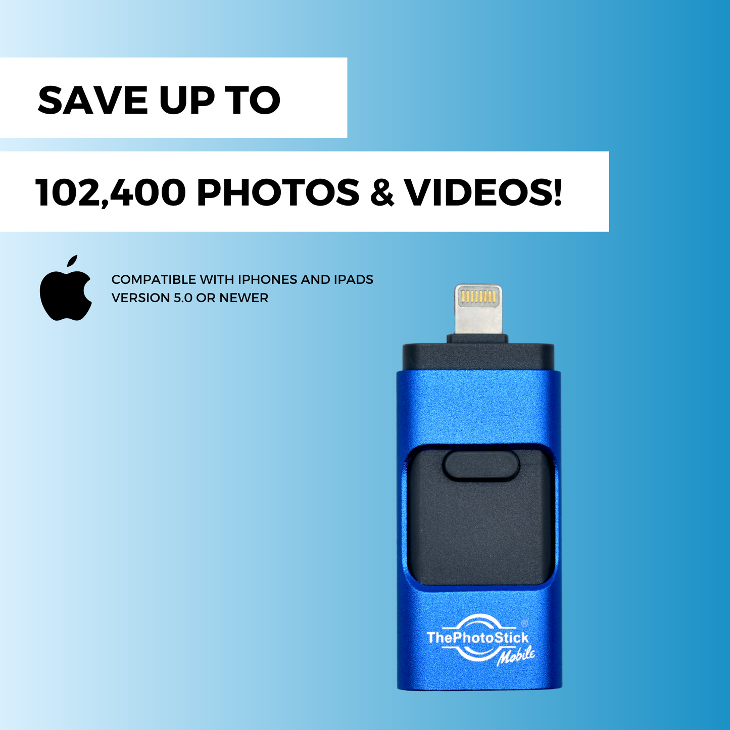 ThePhotoStick® Mobile 2.0 für iPhone und iPad (256 GB)