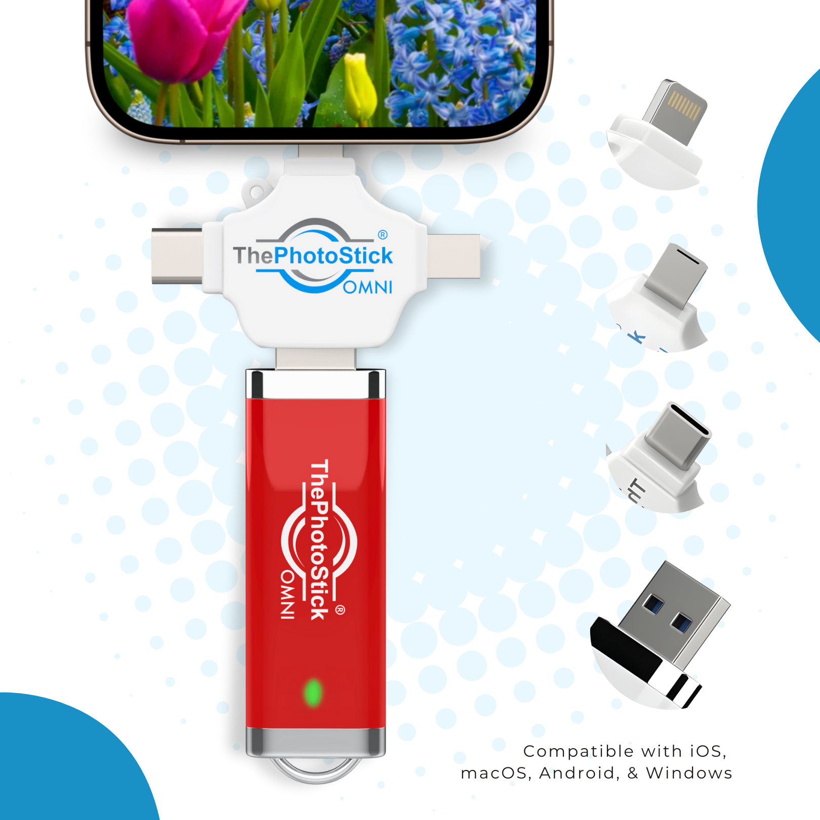 ThePhotoStick® Omni 512GB + Case