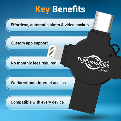 ThePhotoStick Omni X - Photo & Video Backup