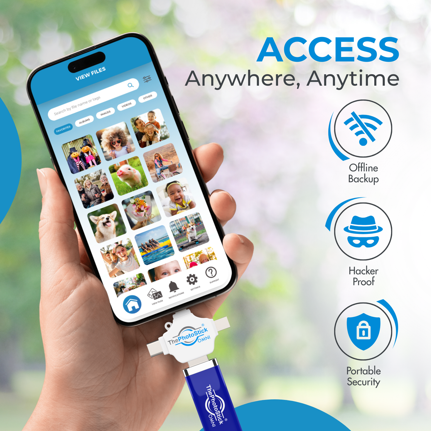 ThePhotoStick Omni : Photo & Video Backup