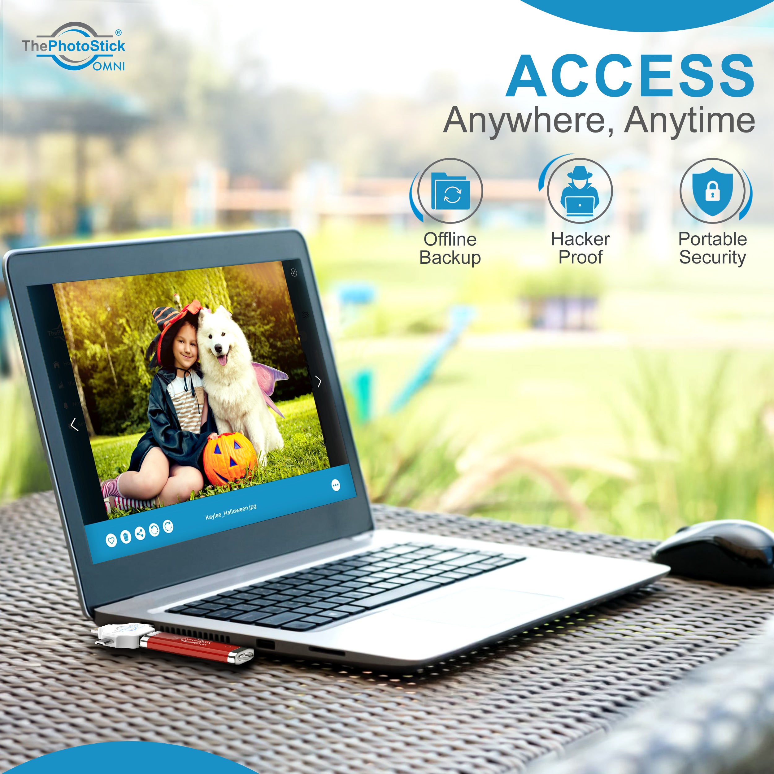 Features included with ThePhotoStick Omni