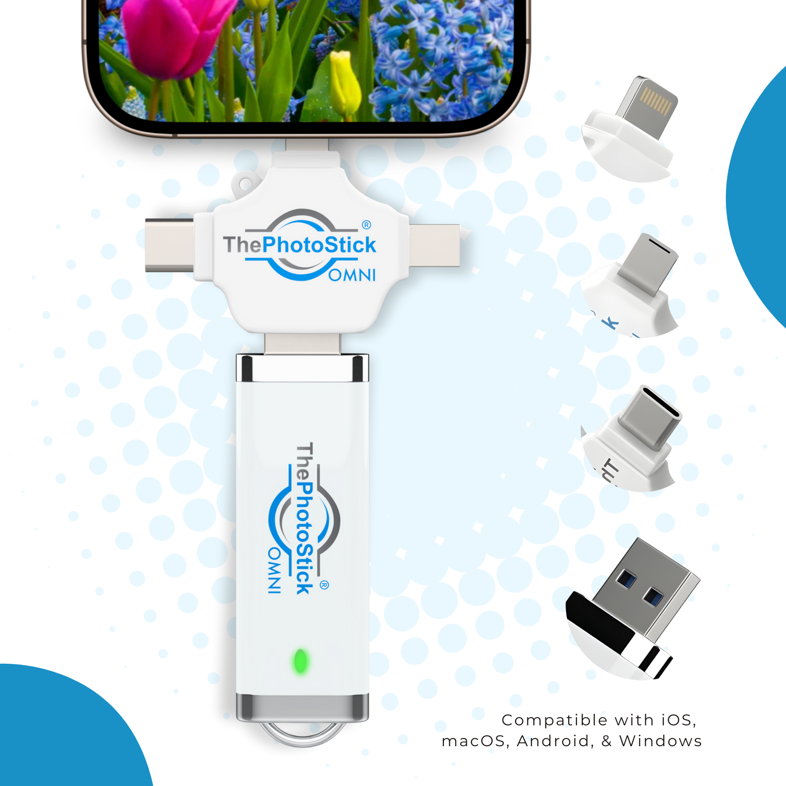 ThePhotoStick® Omni 64GB + Hülle