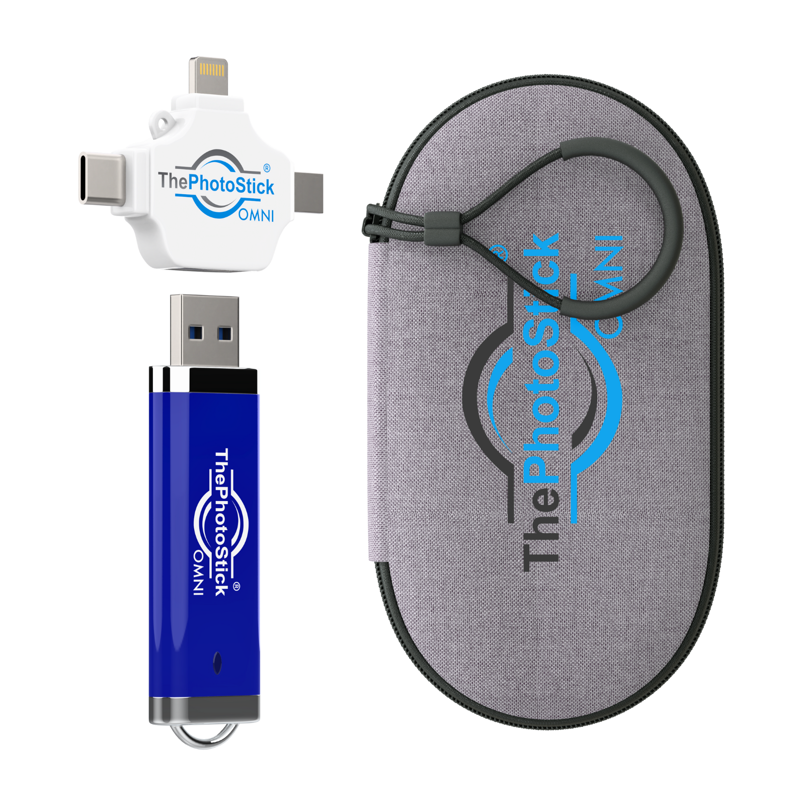 ThePhotoStick Omni 256GB with Protective Case
