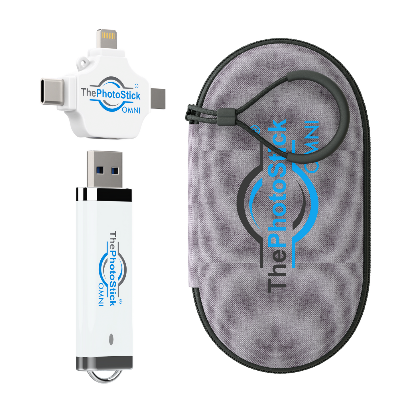 ThePhotoStick® Omni 32GB + Hülle
