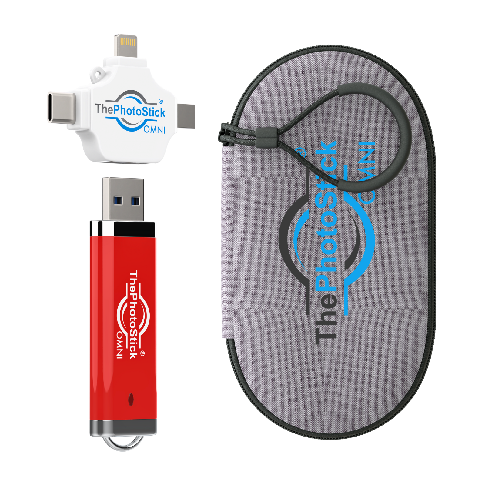 ThePhotoStick® Omni 512GB + Case