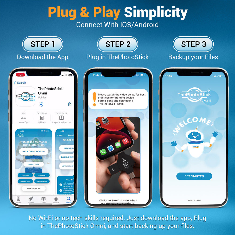 ThePhotoStick Omni X plug and play