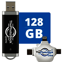128 GB - ThePhotoStick® Omni