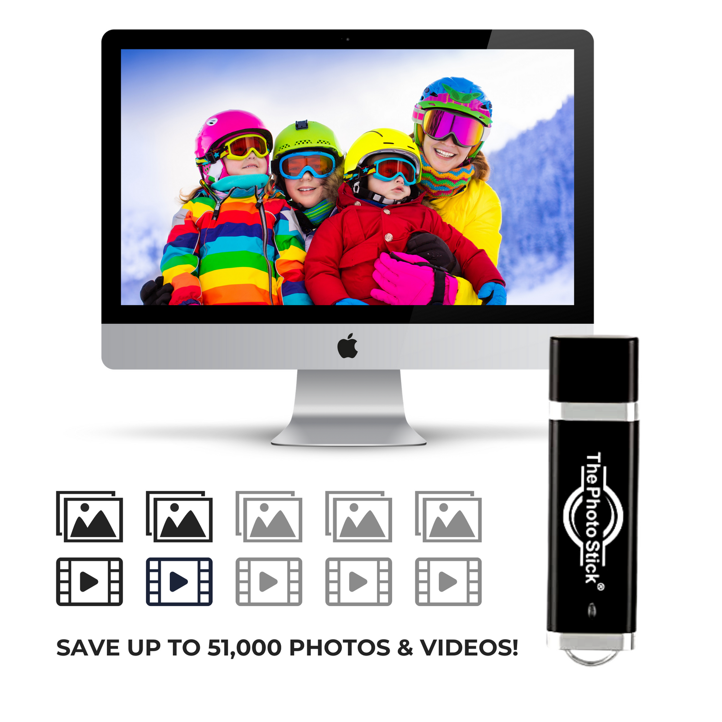 ThePhotoStick® 128 Go pour PC et Mac