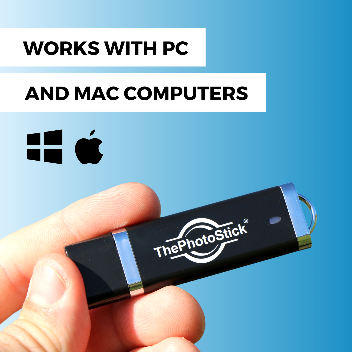 ThePhotoStick® 256 GB for PC and Mac