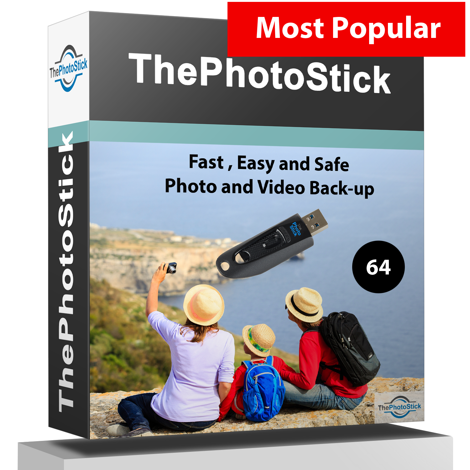 ThePhotoStick® 64 GB for PC and Mac